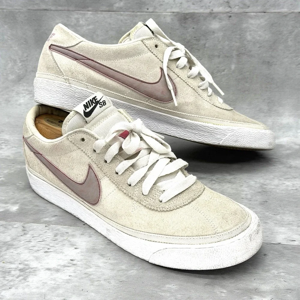 Mens Size 10.5 Swan Nike SB Zoom Bruin SB 366665 101 Skateboarding Shoe